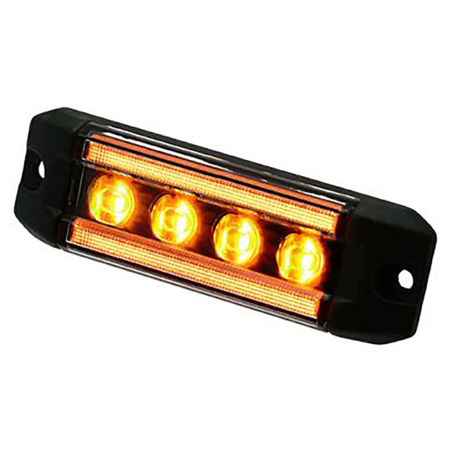 PROPLAST markeringslys Gul m/varsellys Gul, 12/24V, ECE R65 