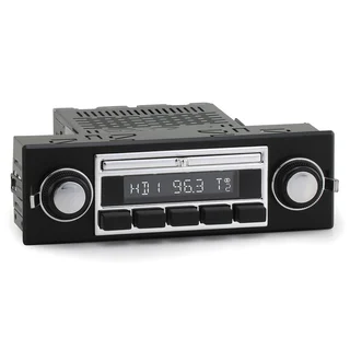 RetroSound Liberty DAB+ RetroRadio 60-70'talls bilmodeller med 1-DIN radio