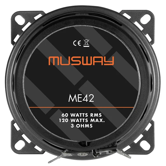 Musway ME42 høyttalerpar 4", 60W RMS, 3 Ohm 