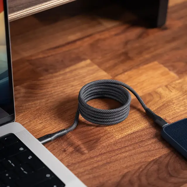 Statik Magstack Pro Sort USB-C (han) -> USB-C (han), 1 meter 