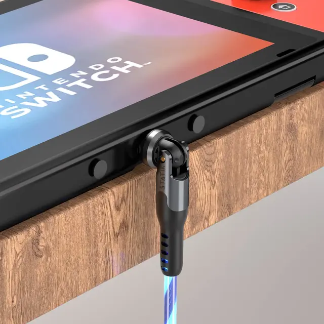 Statik PowerPivot Pro Glowing LED USB-C (han) -> USB-C/A (han), 1 meter 