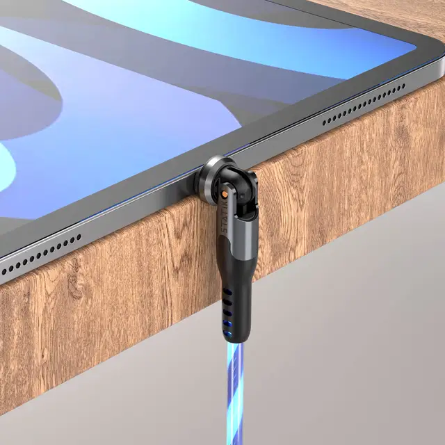 Statik PowerPivot Pro Glowing LED USB-C (han) -> USB-C/A (han), 1 meter 