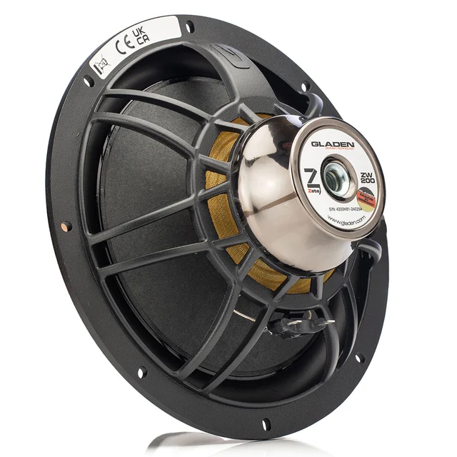 Gladen ZETA 200. 8" Basser 8", 150W RMS, 3 Ohm, ZETA-serien 