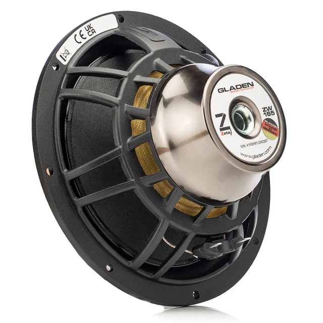 Gladen ZETA 165. 6,5" Basser 6,5", 150W RMS, 3 Ohm, ZETA-serien 