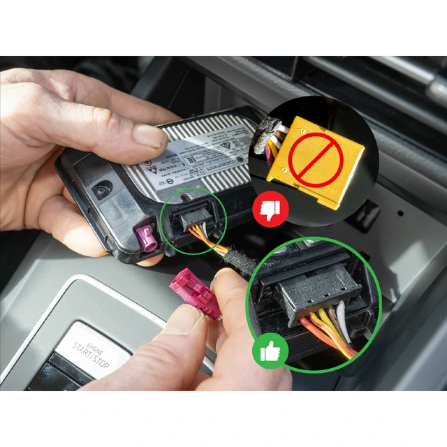 Inbay Trådløs mobillader (15W Qi) Seat/Skoda/VW (2020->) m/sort Qi plugg 