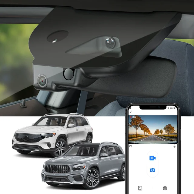 FITCAMX Integrert 4K Dashcam (foran+bak) MB GLB/EQB (2024 -->) 