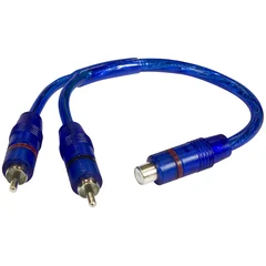 CRUNCH CRY RCA Y-ledd 1 hun->2 han, dobbelskjermet, flettet