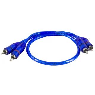 CRUNCH CRC0.5 RCA kabel 0,5 meter 0,5 Meter, dobbelskjermet, flettet