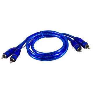 CRUNCH CRC1 RCA kabel 1 meter 1 Meter, dobbelskjermet, flettet
