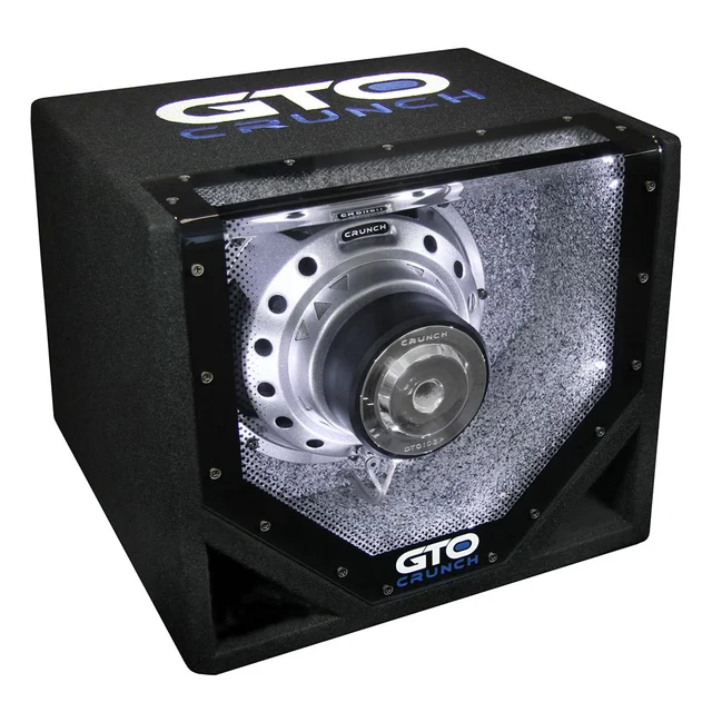 Crunch GTO10BP 10" Bandpass kasse 10" i kasse, 300W RMS, 4 Ohm 
