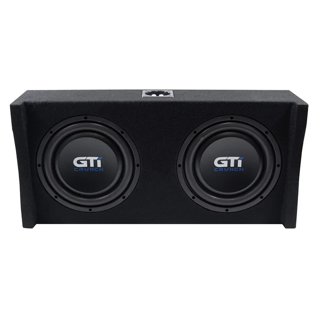 Crunch GTi250S 2x10" downfire basskasse 10" i kasse, 250W RMS, 4 Ohm 