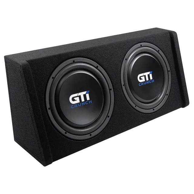 Crunch GTi300T 2x12" lukket basskasse 12" i kasse, 300W RMS, 4 Ohm 