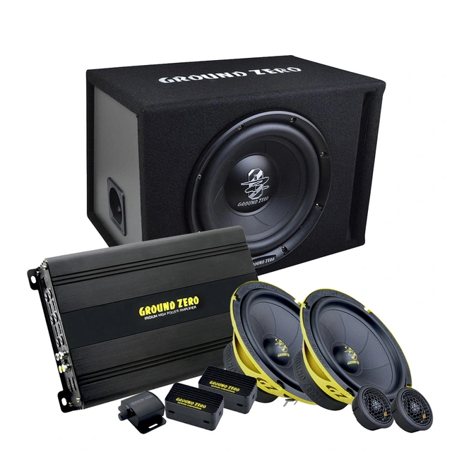 Ground Zero lydpakke GZIA135.4 / GZIC165.2SPL / GZIB 25BR 