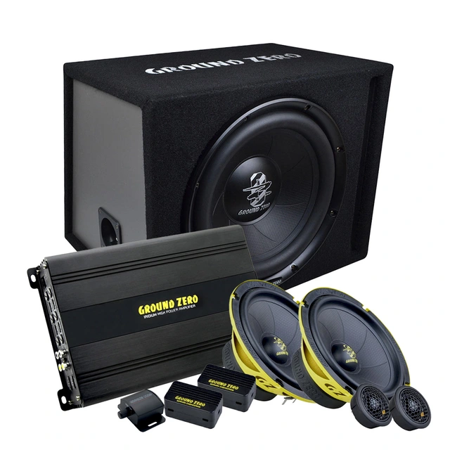 Ground Zero lydpakke GZIA135.4 / GZIC165.2SPL / GZIB 30BR 