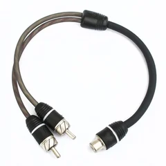 4Connect RCA signalkabel - Y-ledd 2stk, 1 hun->2 han