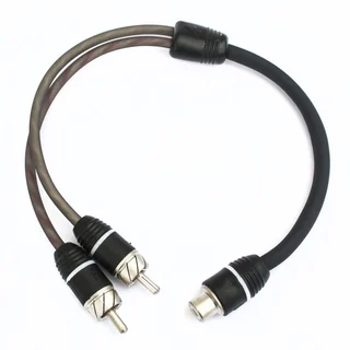 4Connect RCA signalkabel - Y-ledd 2stk, 1 hun->2 han