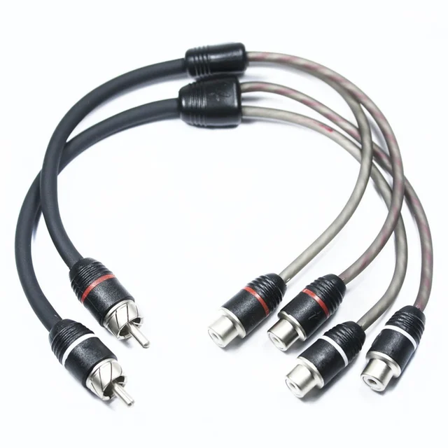4Connect RCA signalkabel - Y-ledd 2stk, 1 han->2 hun 
