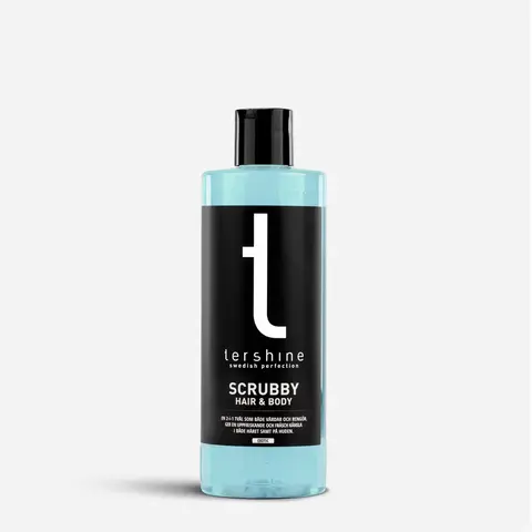 Tershine Scrubby Hårsjampo &amp; Dusjsåpe Eksotisk frukt, 0,5L