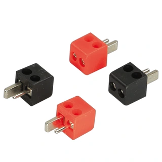 ACV Høyttalerplugg adaptere DIN (2 x rød, 2 x sort)