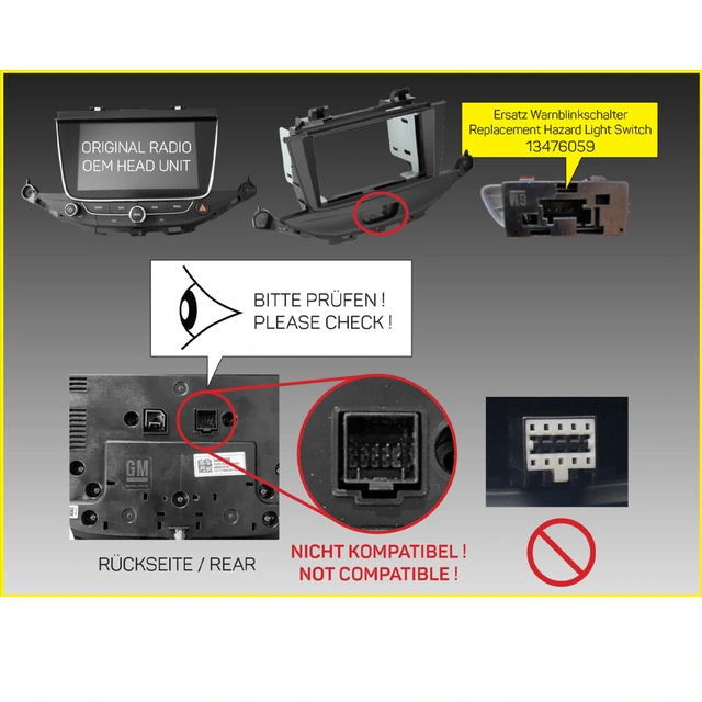 ACV 2-DIN monteringsramme Opel Astra (2016-2019) m/R300 BT 