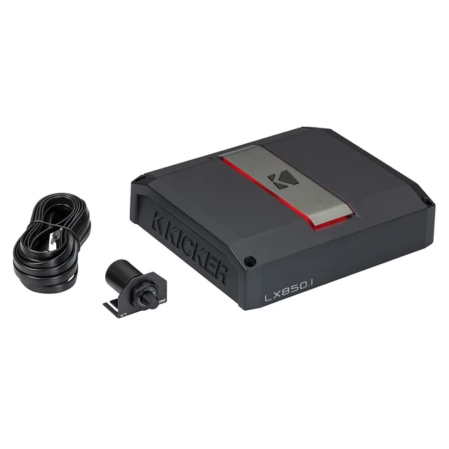 Kicker LX850.1 monoforsterker 1 Ohm, 850W RMS, LX-serien, bassremote 