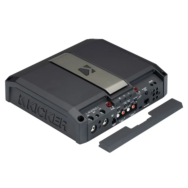 Kicker LX1250.1 monoforsterker 1 Ohm, 1250W RMS, LX-serien, bassremote 
