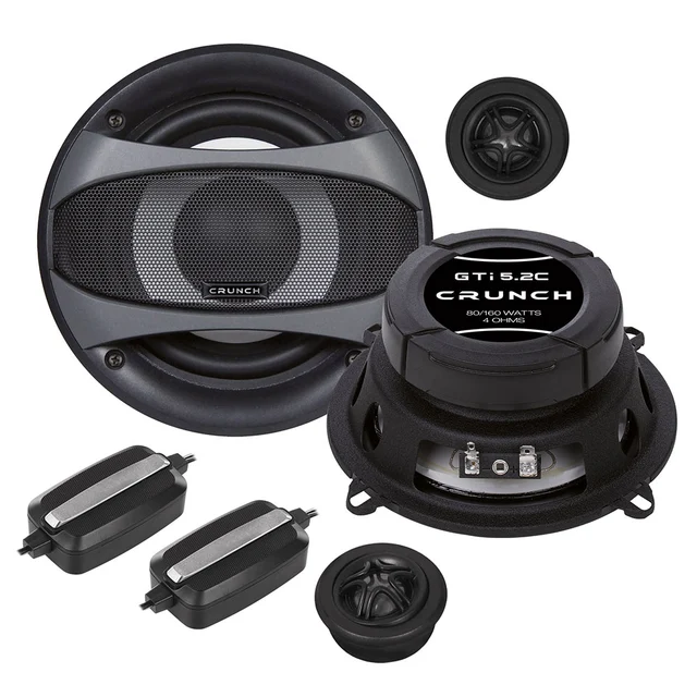 Crunch GTi5.2E komponentsett 5,25", 80W RMS, 160W Maks, 4 Ohm 