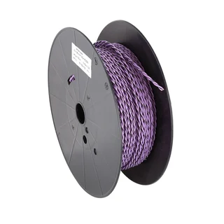 ACV Installasjonskabel, 2x1.5mm2 1,5mm2, Lilla/Lilla-sort, tvunnet