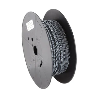 ACV Installasjonskabel, 2x1.5mm2 1,5mm2, Grå/Grå-sort, tvunnet