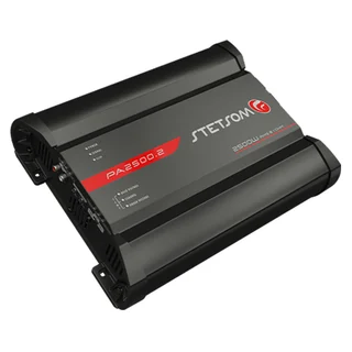Stetsom PA2500.2 2-kanals forsterker 2x2000W RMS, 1 Ohm, SPL