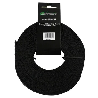 4 CONNECT Stoff/Nylonstrømpe Sort, 10 meter, 12-25mm²