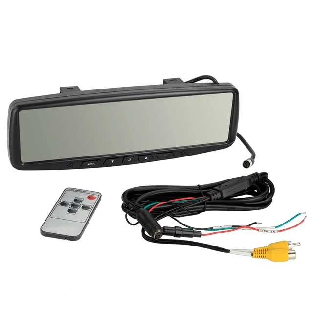 ACV Speilmonitor, universal m/fjernk. 4,3", 2 x RCA innganger 