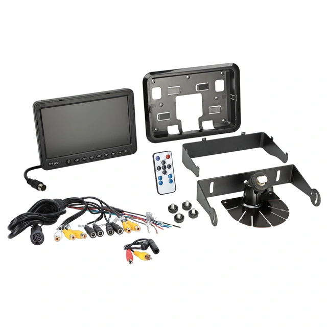 ACV 9" LCD-Skjerm (CVBS) 4xRCA inngang, 12/24V 