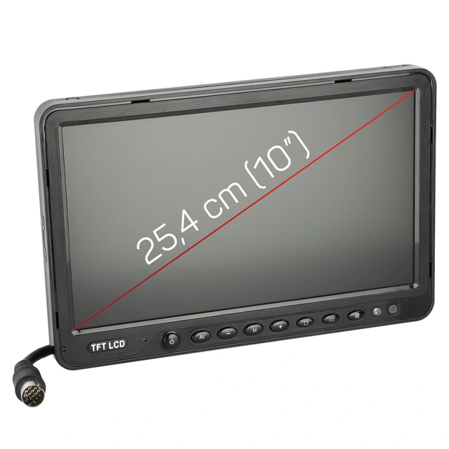 ACV 10" LCD-Skjerm (CVBS) 4xRCA inngang. 
