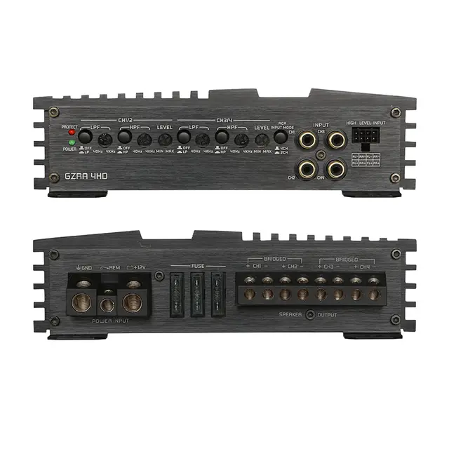 Ground Zero GZRA 4HD 4-kanals forsterker 4x275W i 2 Ohm 