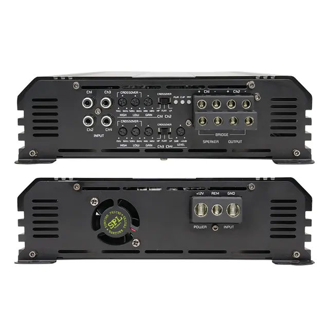 Ground Zero GZCA 500.Q1 4-kanals 4x450W RMS, 1 Ohm, SPL, Kl.D, Fulltone 