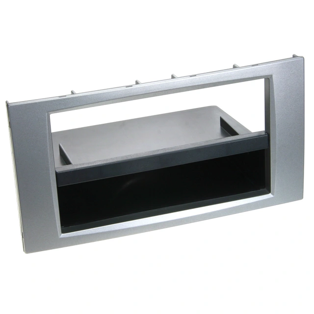 ACV 1-DIN monteringsramme - Sølv Ford (2005-2014) m/firkantet radio 