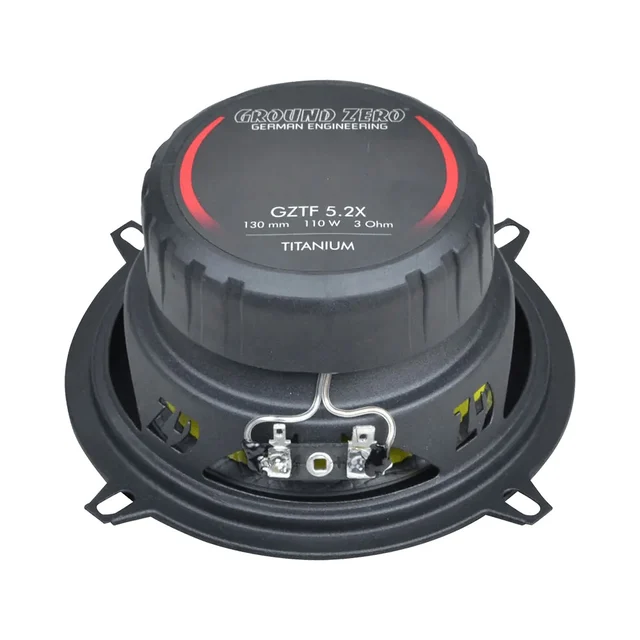 Ground Zero GZTF 5.2X høyttalerpar 5,25", 80W RMS, Titanium-serie 