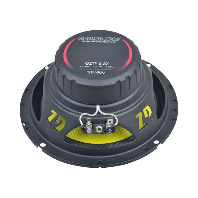 Ground Zero GZTF 6.5X høyttalerpar 6,5", 90W RMS, Titanium-serie 