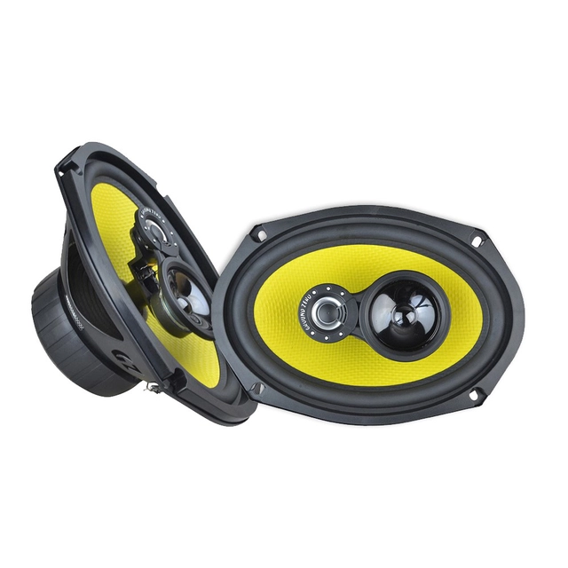 Ground Zero GZTF 69X høyttalerpar 6x9", 130W RMS, Titanium-serie 