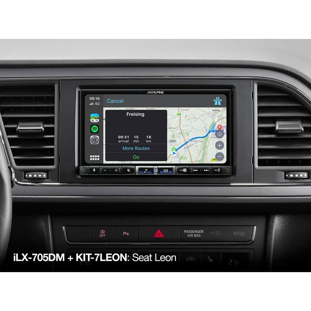 Alpine iLX-705DM 7" CarPlay Android Auto (chassis oppe) 