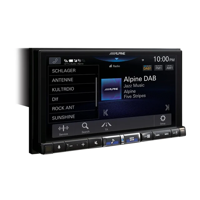 Alpine iLX-705DM 7" CarPlay Android Auto (chassis oppe) 