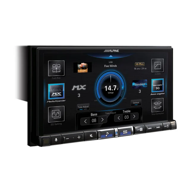 Alpine iLX-705DM 7" CarPlay Android Auto (chassis oppe) 