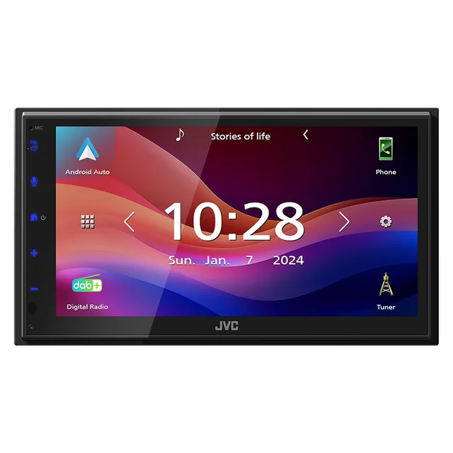 JVC KW-M695DBW Trådløs CarPlay/Android Auto, BT, DAB+ 