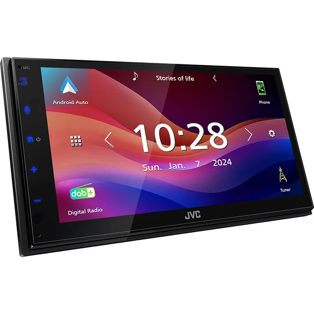 JVC KW-M695DBW Trådløs CarPlay/Android Auto, BT, DAB+ 