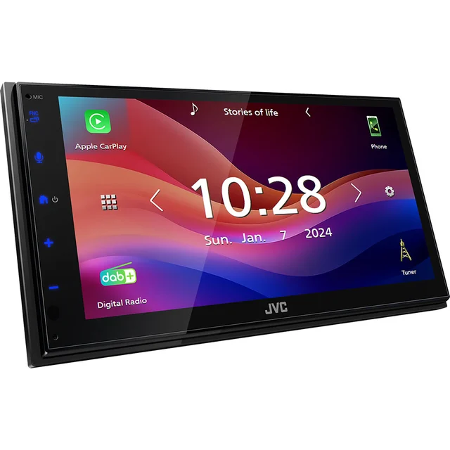 JVC KW-M695DBW Trådløs CarPlay/Android Auto, BT, DAB+ 