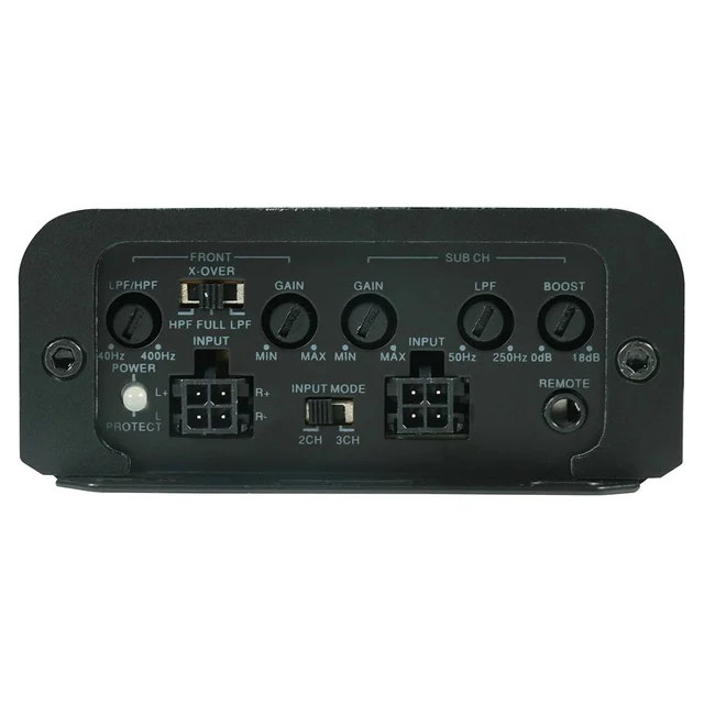 Phoenix Gold ZXM600.3 3-kanalsforsterker Mini, 2x125+350W RMS i 2 Ohm, Klasse D 