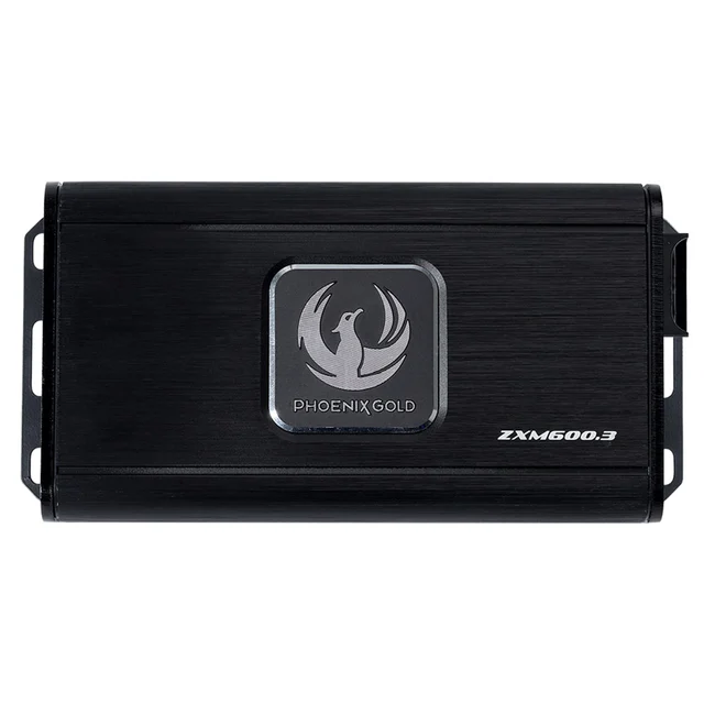Phoenix Gold ZXM600.3 3-kanalsforsterker Mini, 2x125+350W RMS i 2 Ohm, Klasse D 