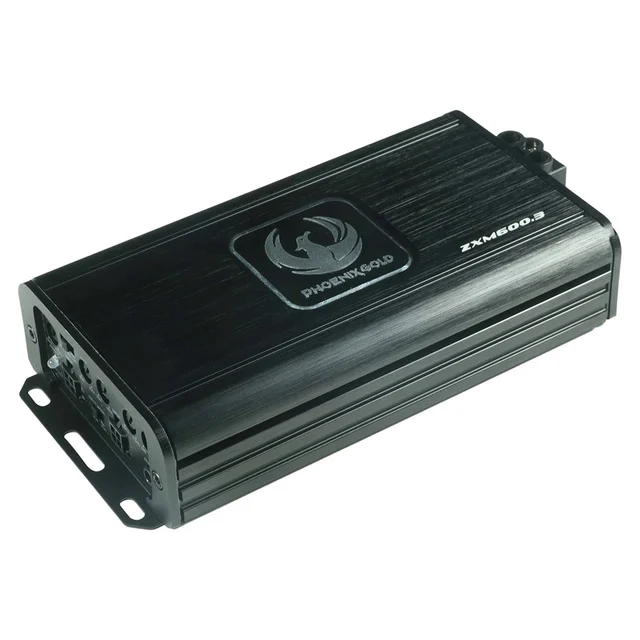 Phoenix Gold ZXM600.3 3-kanalsforsterker Mini, 2x125+350W RMS i 2 Ohm, Klasse D 