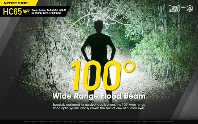 Nitecore HC65 v2 LED hodelykt 165m, 1750 Lumen, LED 